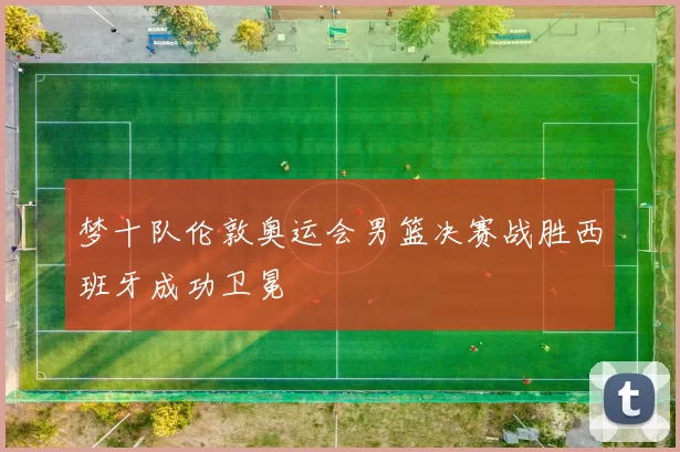 梦十队伦敦奥运会男篮决赛战胜西班牙成功卫冕